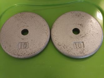 Set of (2) 10lb weights