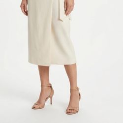Sam Edelman Patti Nude Leather Ankle Strap Heels Size 5.5 Minimalist
