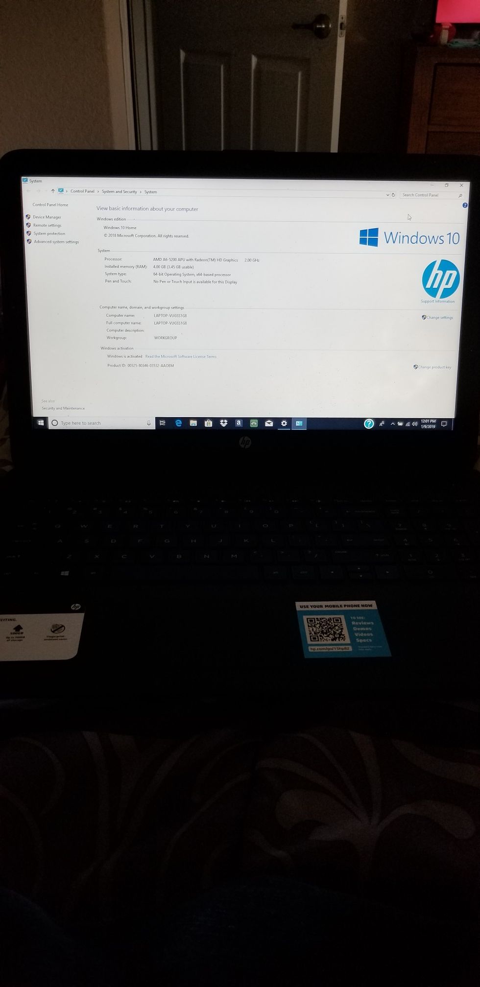 HP A6 5200 Laptop