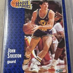 John Stockton Fleer ‘91 Authentic Card 