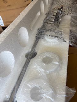 Brush, nickel bath vanity light - new 