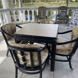 Bamboo Table With 4 Chairs On Sale