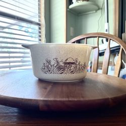 **VINTAGE** **NO LID** Pyrex 473-B - Forest Fancies Mushroom Bowl - 1 Liter