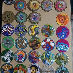 1990s Pog And Slammers Collection 