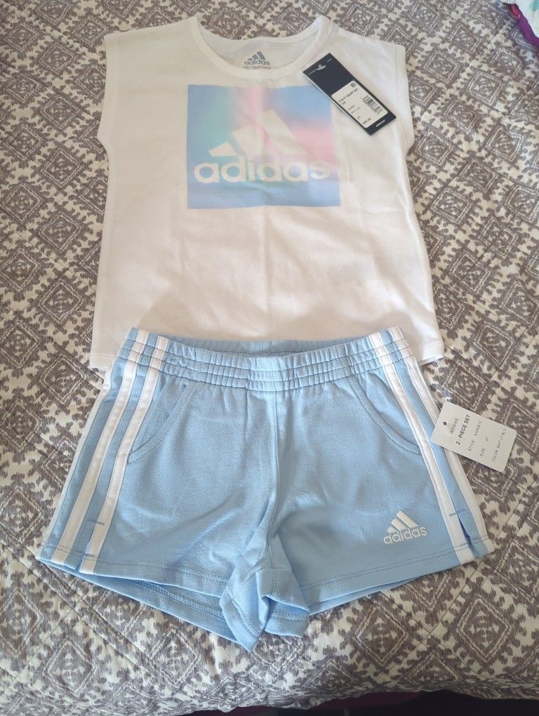 Adidas 3T Girls Shorts Set