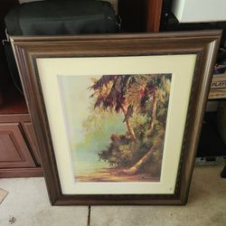 Framed Tropical Print