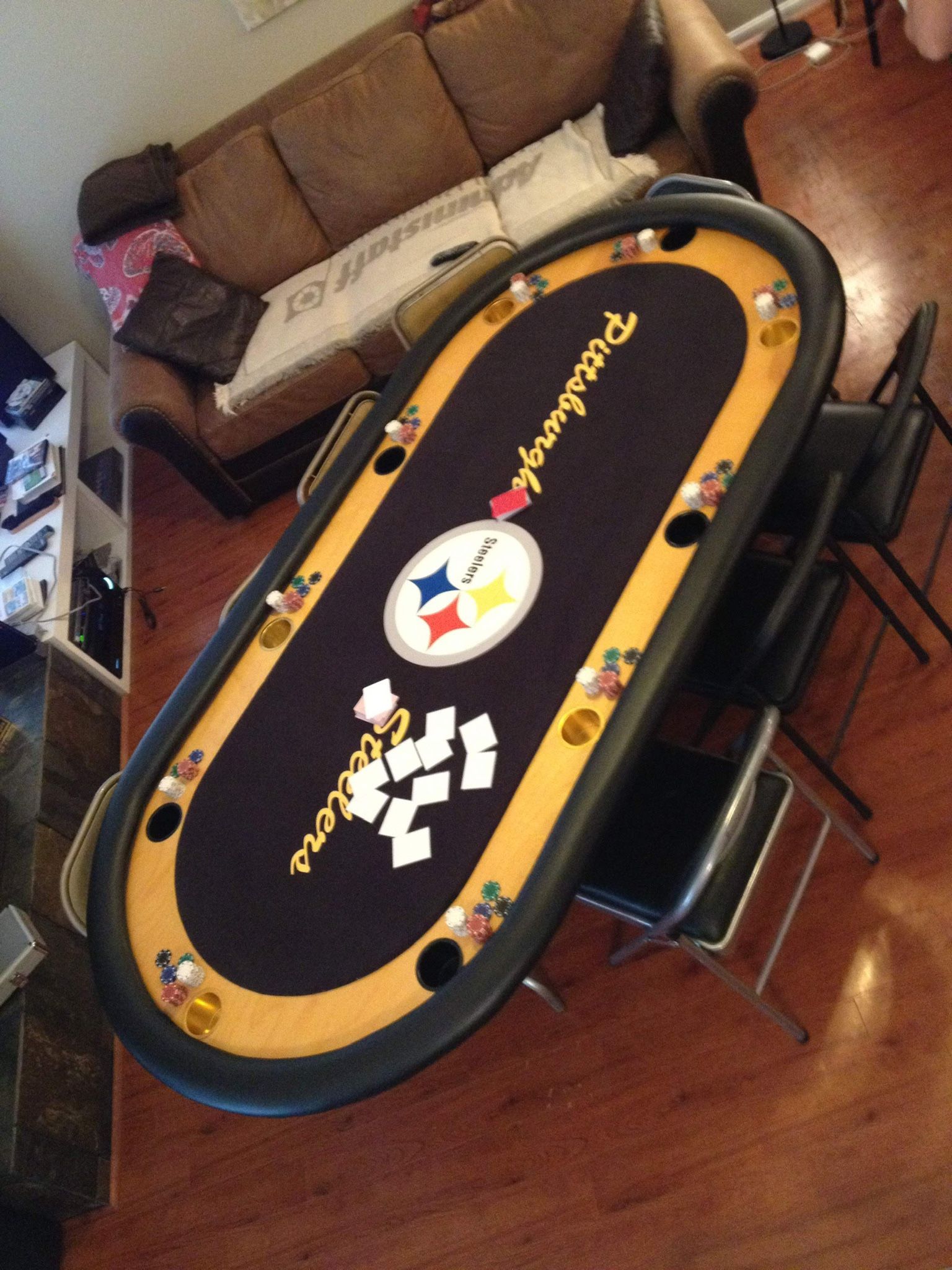 π Pittsburgh Steelers Poker Table β Seats 8! π€π