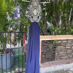 Blue Prom Dress Size 4