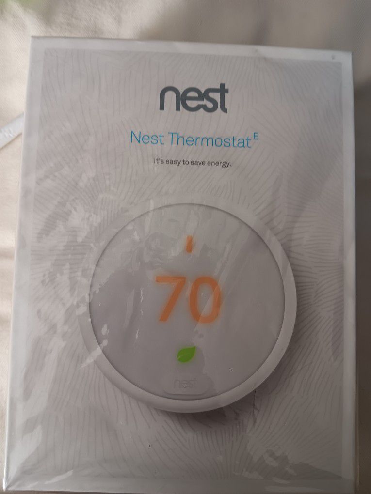 Google Nest Thermostat E - Programmable Smart Thermostat for Home T4000ES -  3rd Generation Nest Thermostat (Frosted White)- Compatible with Alexa