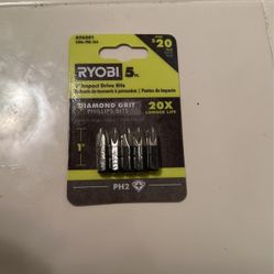 Ryobi Phillips Head Set 5 Pack