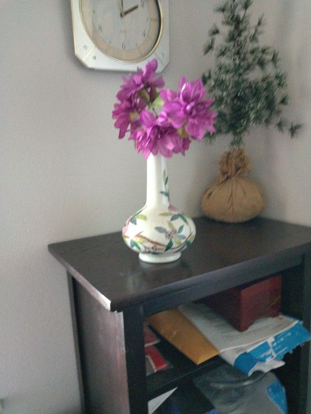 MANN China Blue Fire Porcelain Vase