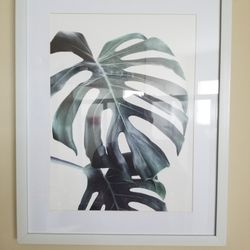Palm Art Blue And White Two Prints
