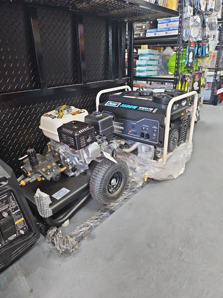 Pressure Washer Generator Combo