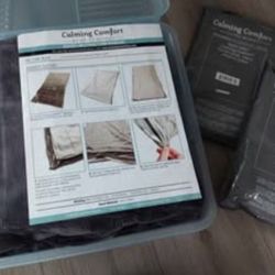 Sharper Image Calming Comfort Weighted Blanket, 15 lbs,