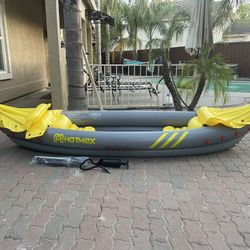 Hotmax 2-Person Inflatable Kayak w/ 1 Aluminum double paddle & 1 Pump