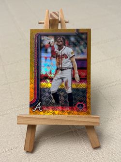 Ronald Acuna Jr. GOLD LOGOFRACTOR Topps Chrome