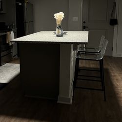 Clear Counter Stools (2)