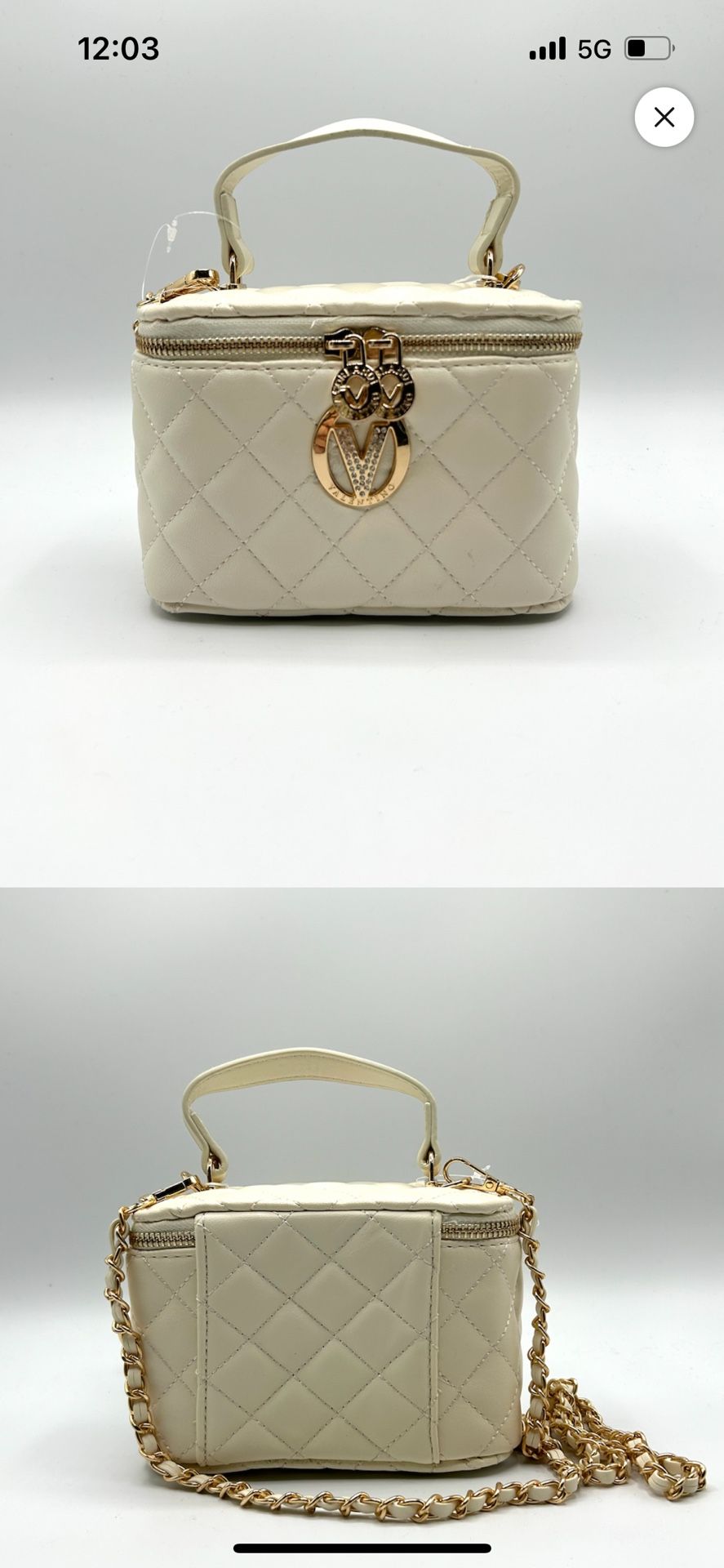 Valentino Vanity Top Handle Vanity Box Bag
