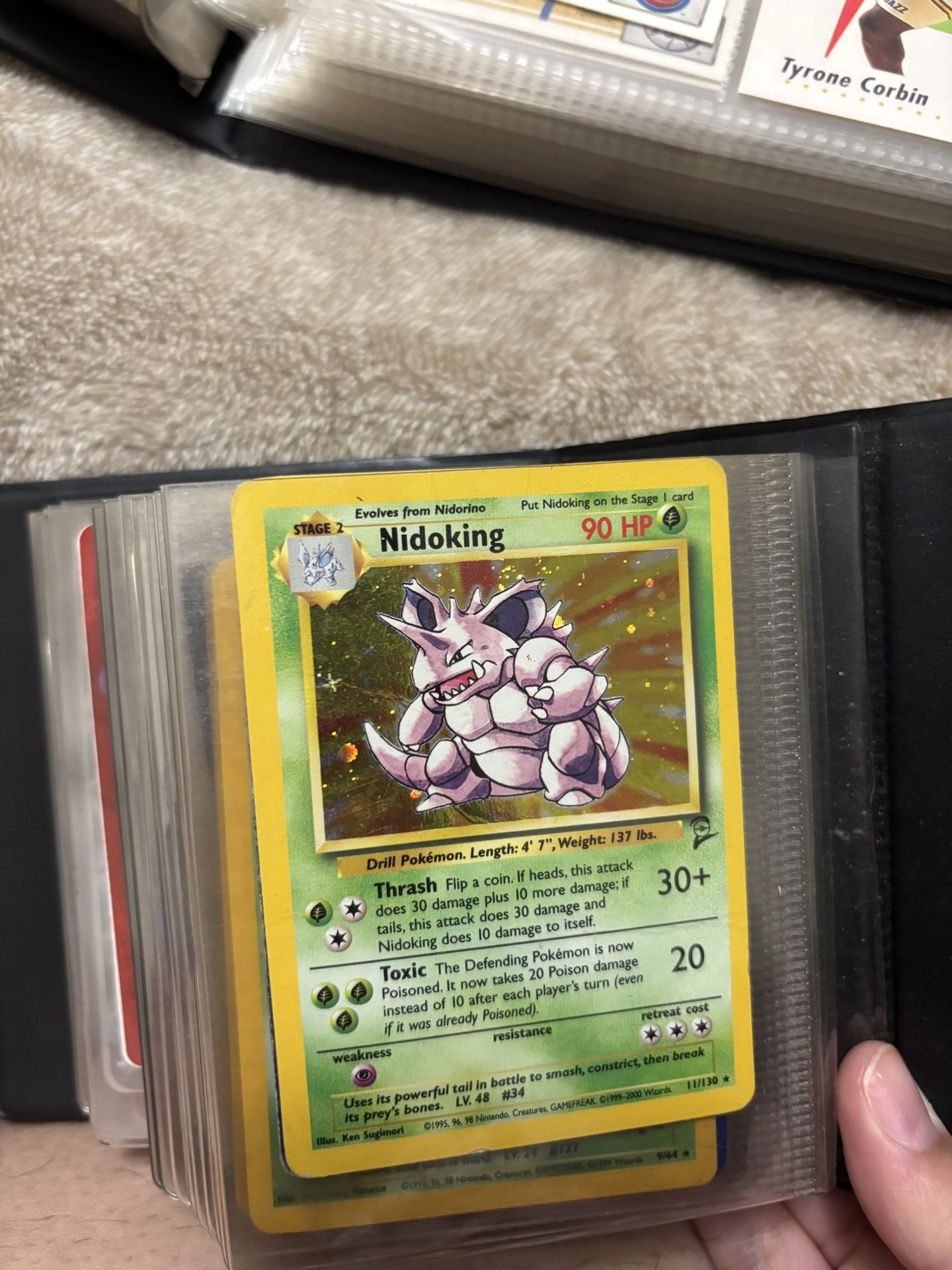 Nidoking 90s Pokémon Card