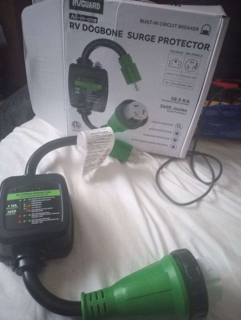 RV DOGBONE SURGE PROTECTOR ALL-IN-ONE