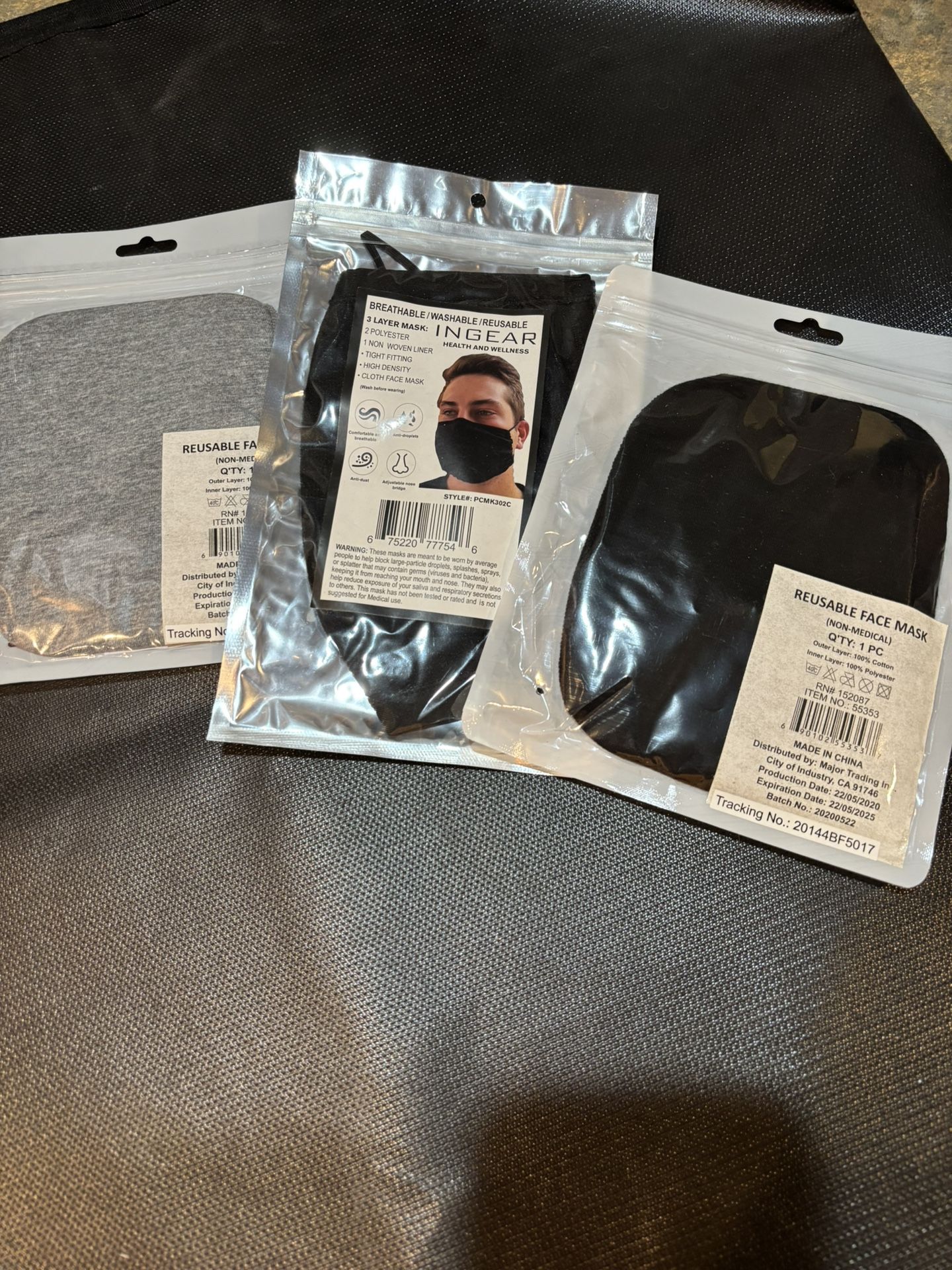 Breathable washable reusable face mask. New