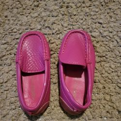 NWOT KIDS/ GIRLS TODDLER AHCITYAH FLAT SHOES PINK SIZE 6.5 