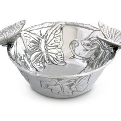 Arthur Court butterfly nuts bowl