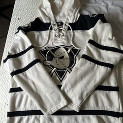 Ducks Jersey White And Black Hoodie