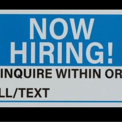 Now hiring signs