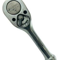 Snap On Tools FK720A Chrome 3/8" Drive Stubby 4” Long Ratchet USA Hand Tool Handle Tools 