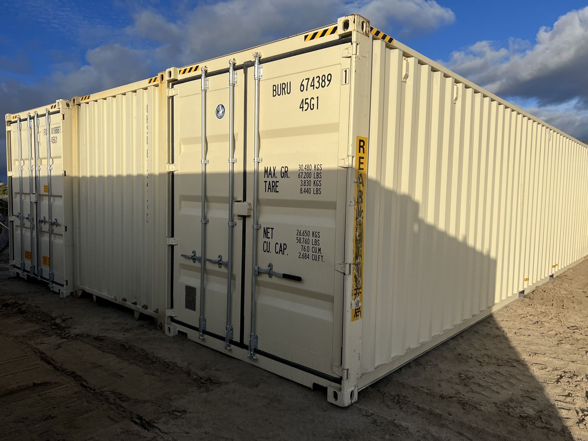 20’ HC New One Trip Shipping Container