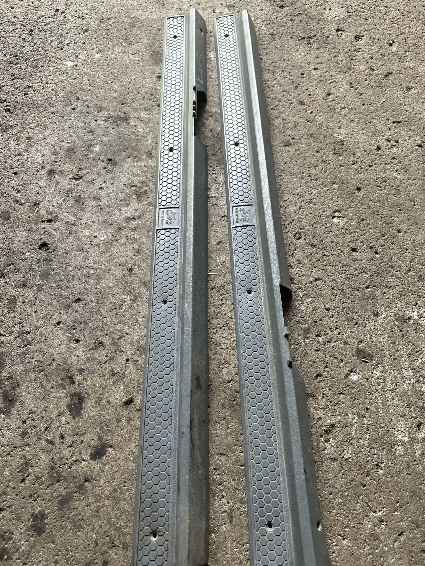 83-92 Camaro Medium Gray Int. Door Sill Plates Pair Iroc Z28