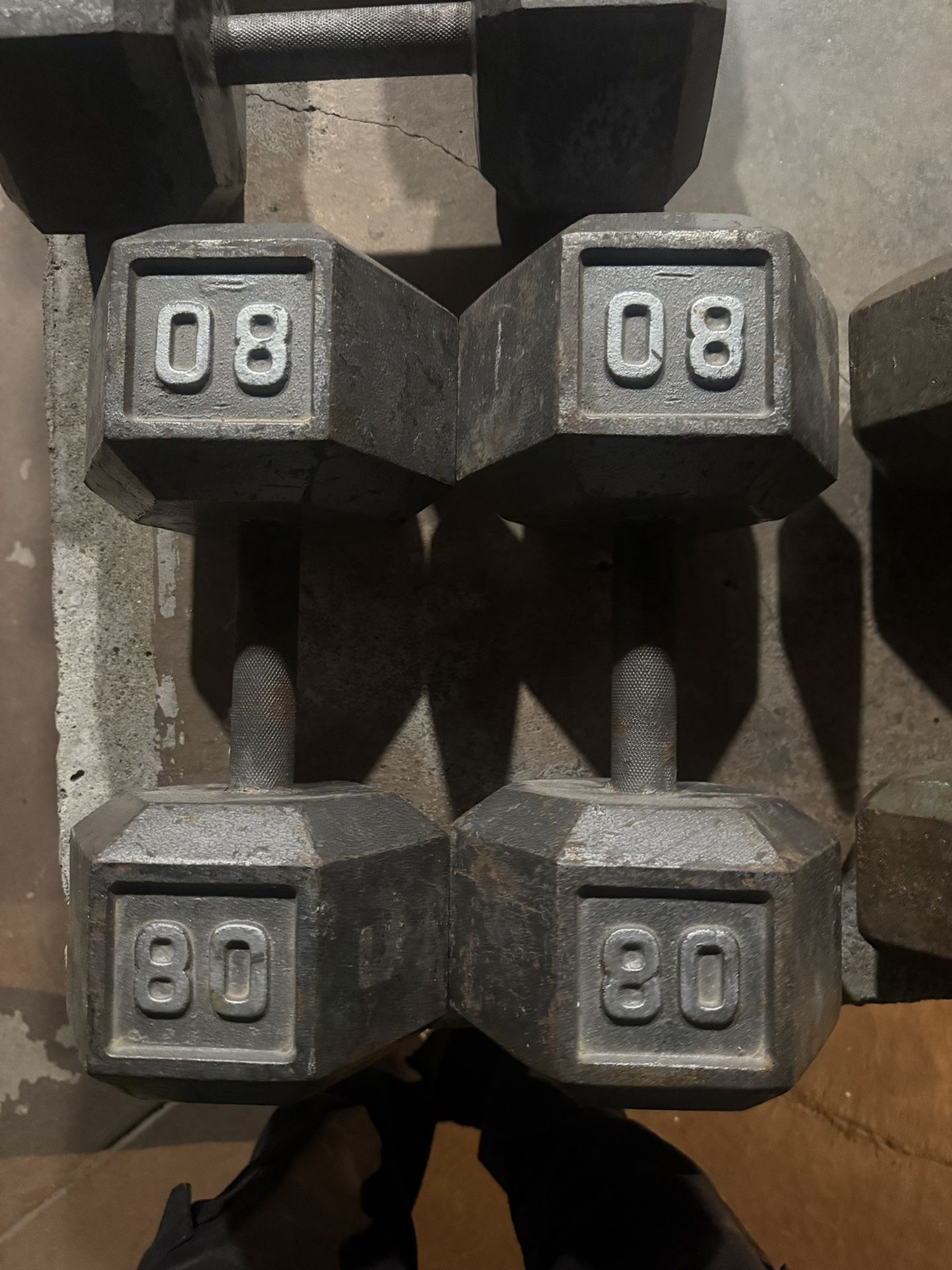 80 Lbs Dumbbell Weights 