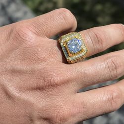 14K Gold Plated Male Ring 