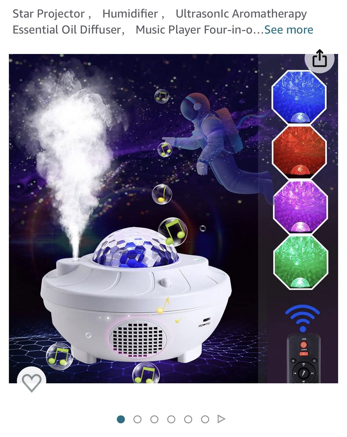 Projector, Humidifier, Aromatherapy, Oil Diffuser 