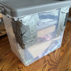 Full Bin Of Various Earring Making Material 