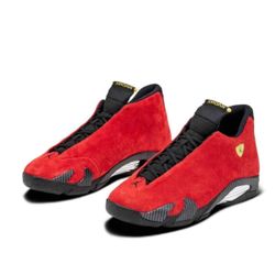 Air Jordan 14 Retro Ferrari Red Suede