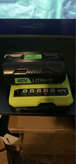40v 6.0 Ah Lithium Ion battery OP4060 and charger
