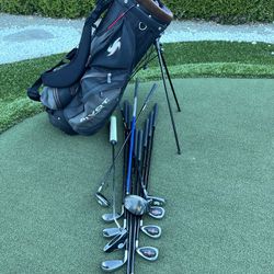 Golf Clubs Combo Cleveland Complete Set with Carry Bag RH