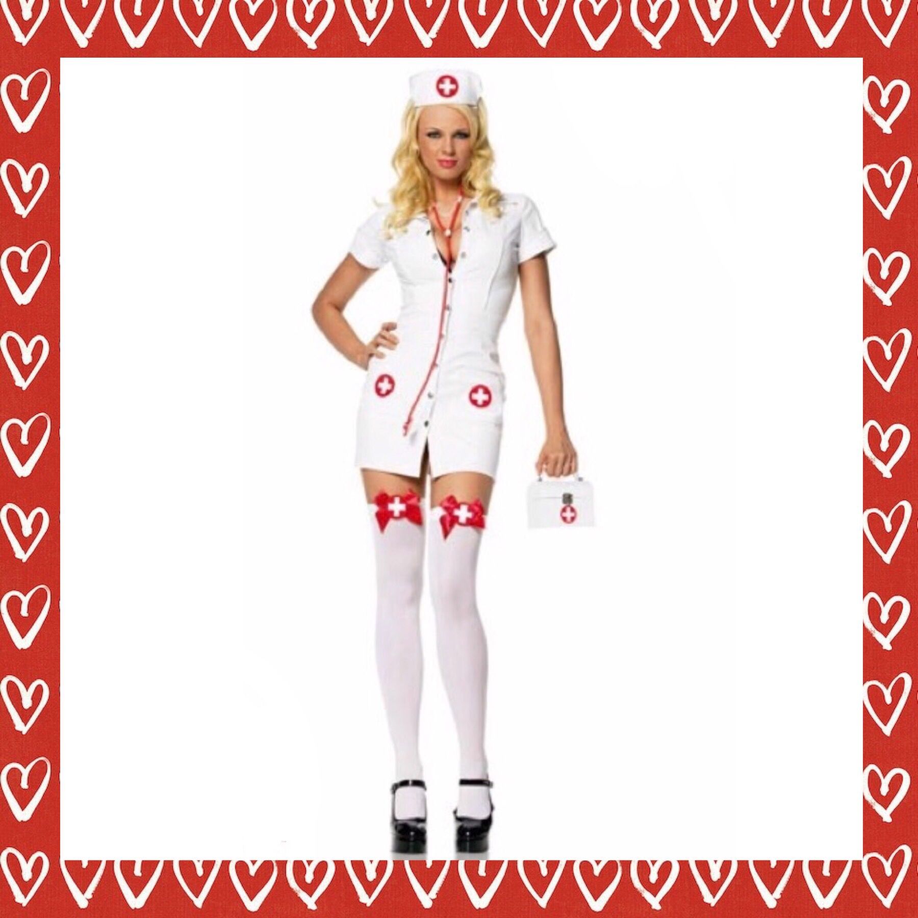 “CALL THE 💉 NURSE!” Women’s deluxe pleather nurse costume size MEDIUM - NEW!