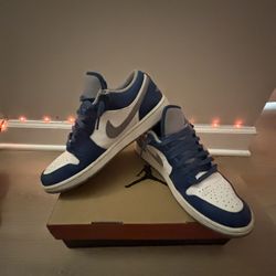 Jordan 1 Low - True Blue Cement Size 10.5