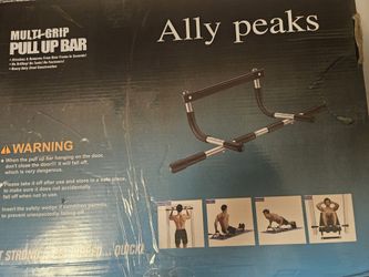 ALLY PEAKS Pull Up Bar Thickened Steel Pipe Super Heavy Duty Steel Frame Upper Workout Bar| Multi-Grip Strength for Doorway | Indoor Chin-Up Bar 