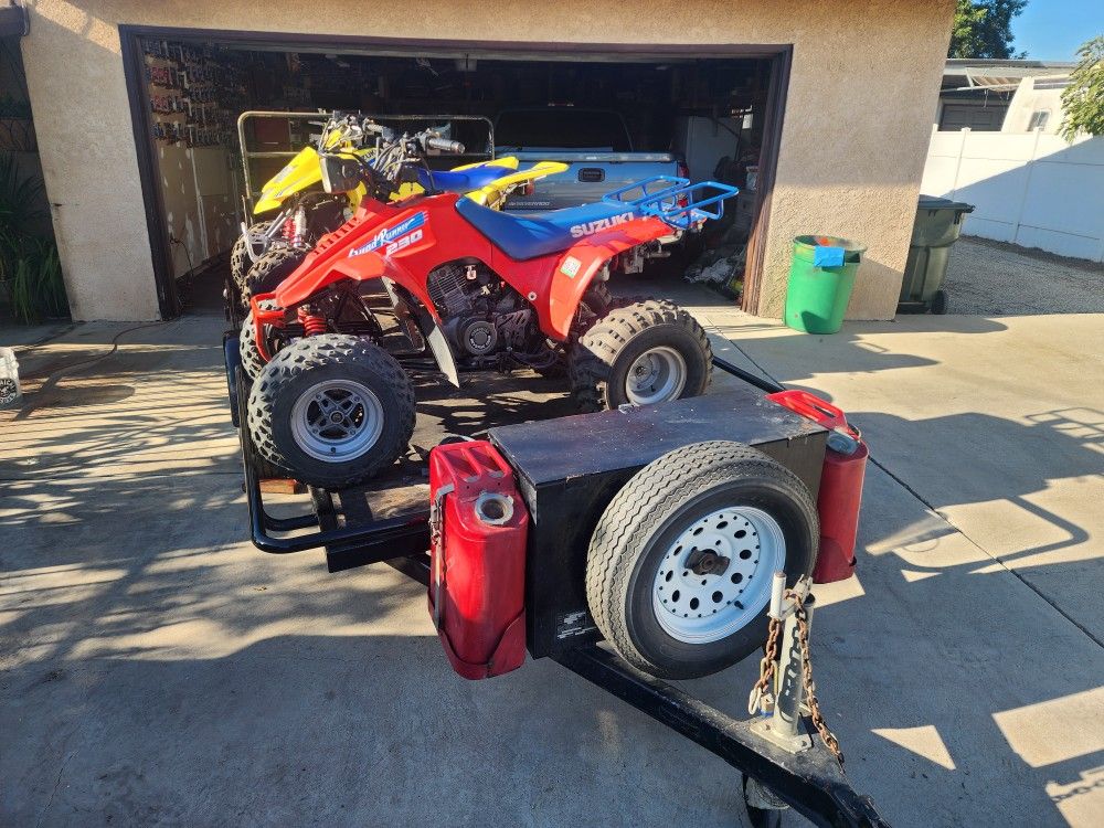Running Quads W Trailer For Sale
