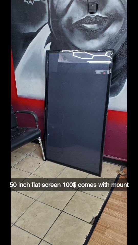 50 Inch Flat Screen W/ Mount