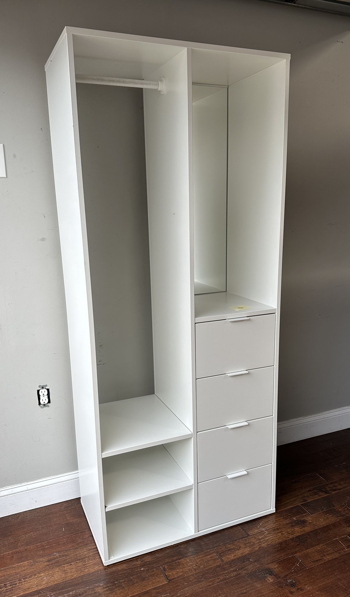 Closet Organizer System Closet System with Drawers Clothes Organizer with Closet Shelves mirror