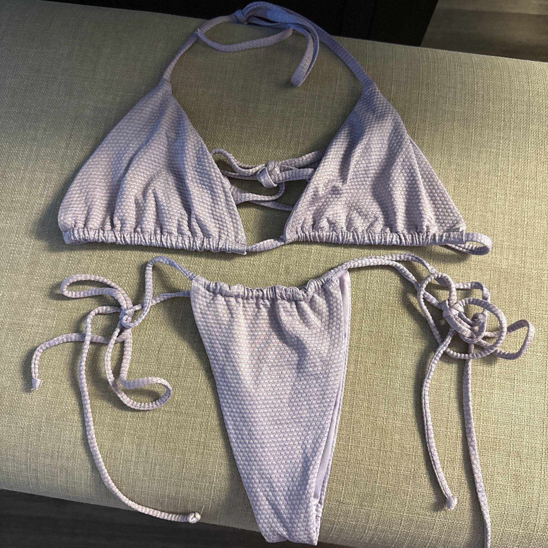 Frankie’s Bikinis Lavender Bikini Set