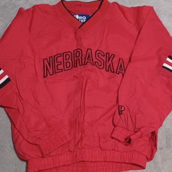 Men's Size Medium Pullover Nebraska Cornhuskers  Vintage Pro Player 1990s Newer