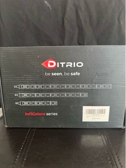 Ditrio 12V RGB LED Strip Light Kit 12PCS DC 12V Underglow LED Lights Blinking