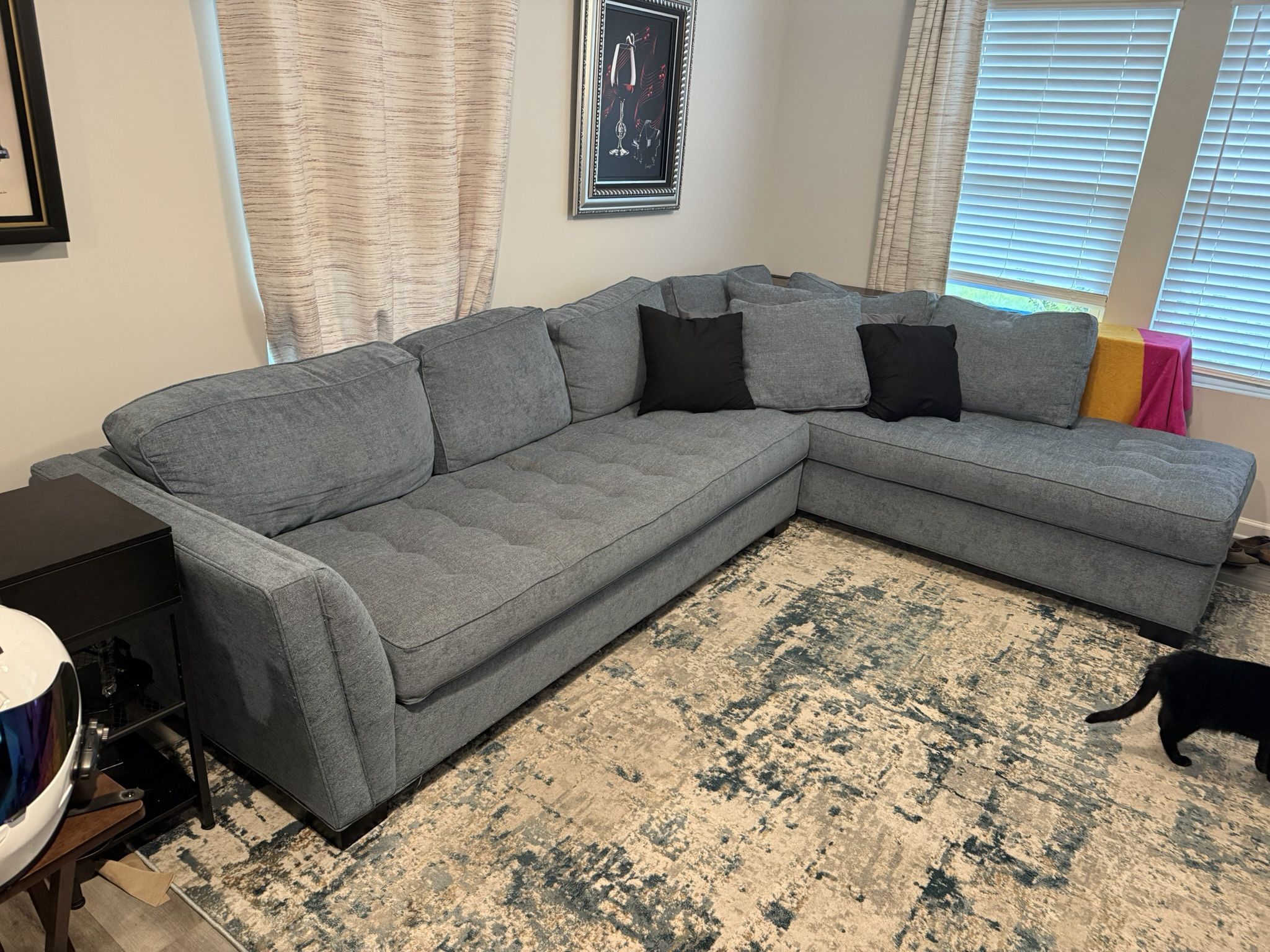 Blue Cindy Crawford Sectional