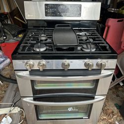 LG FB4335NS double  oven / range platform WORKING 